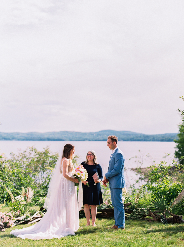 Maine wedding photography, wedding ceremony