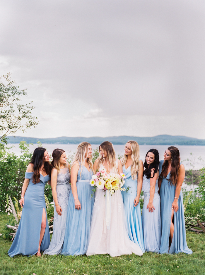Maine wedding photography, bridesmaids