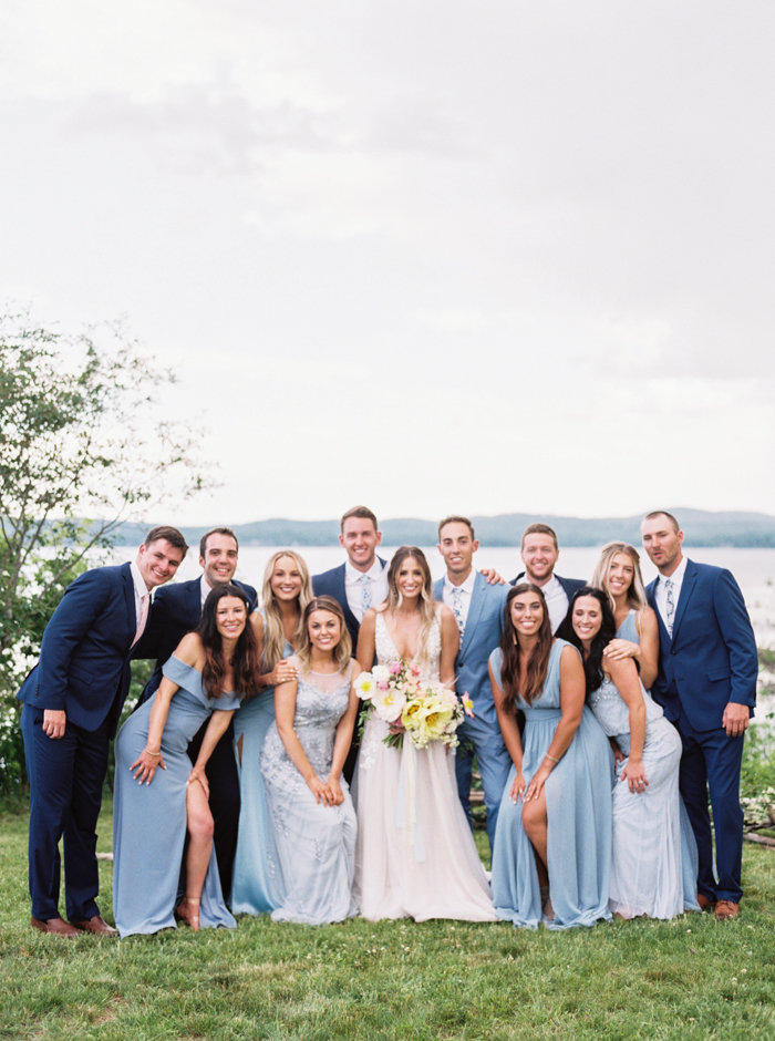 Maine wedding photography, bridal party