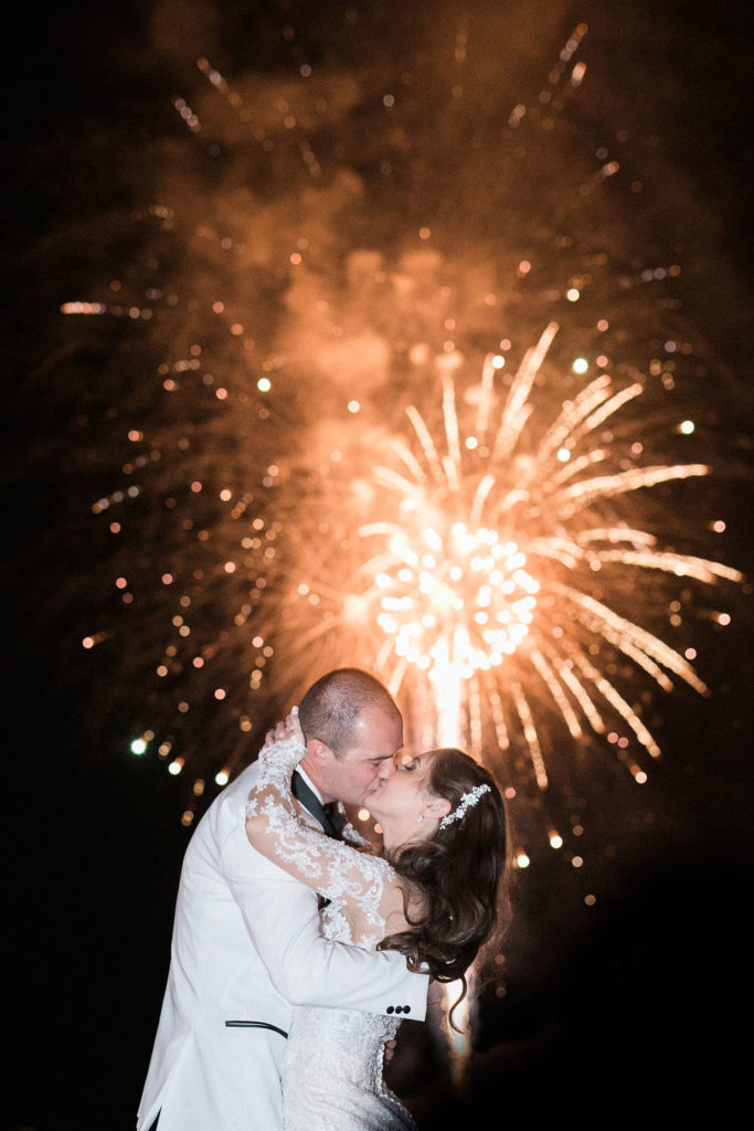 paradise valley country club wedding, fireworks