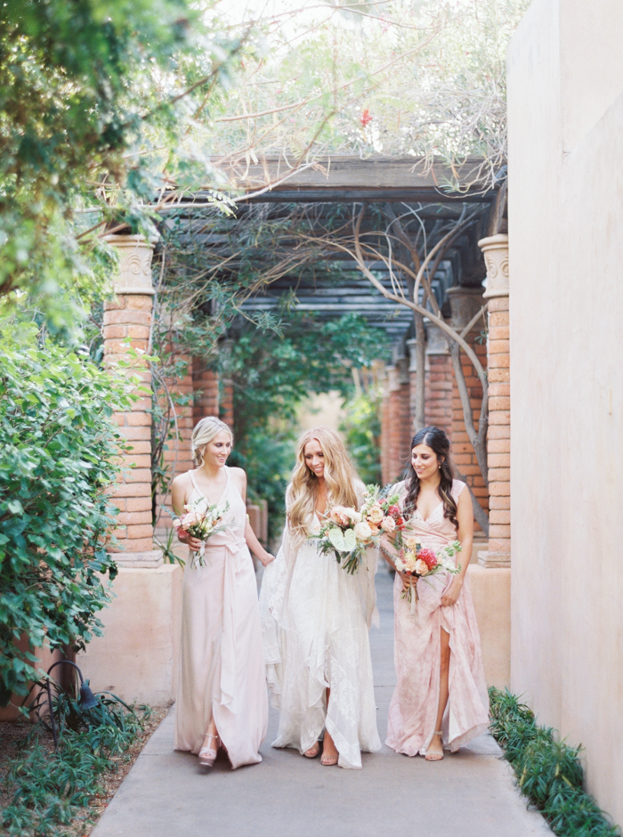 royal palms wedding, bridesmaids